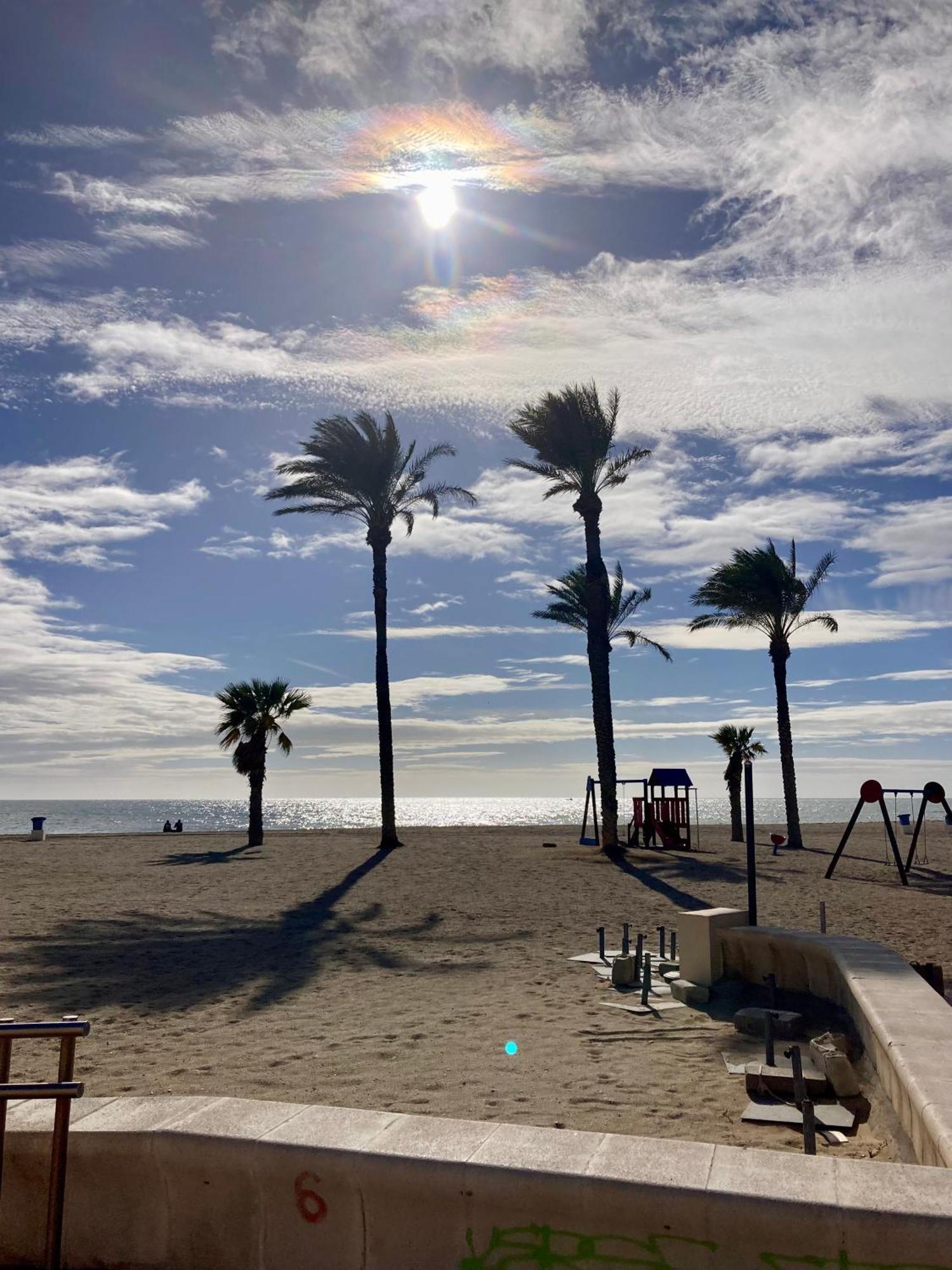 Vive La Playa A 5 Min Con Vistas-Piscina-Aire Acondicionado-Ventiladores De Techo-Wifi-Orientacion Sur Roquetas de Mar Eksteriør billede